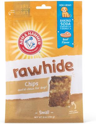 Small Beef Coated Rawhide Chips, 6-oz bag