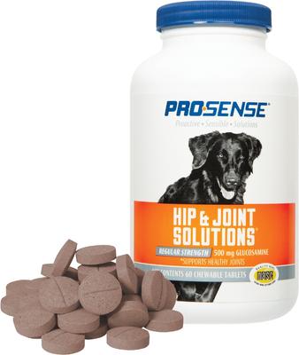 Hip & Joint Solutions Regular Strength Chewable Tablets Joint Supplement for Dogs, 60 count