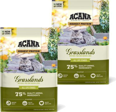 Grasslands Grain-Free Dry Cat Food, 20-lb bundle