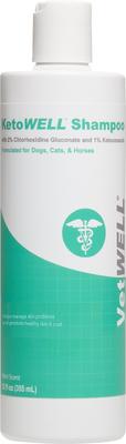 Ketoconazole Chlorhexidine Skin Infections, Growths, Abrasions, Acne, & Hot Spots Oatmeal & Aloe Mint Scent Medicated Dog & Cat Shampoo, 12-fl oz