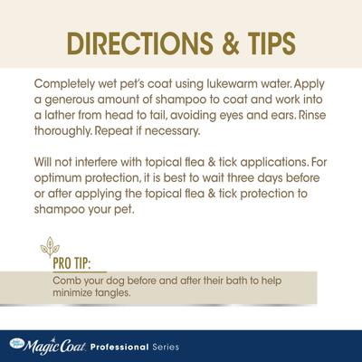 Champú hipoalergénico nutritivo de avena para perros Magic Coat Professional Series, bolsa de 16 onzas líquidas