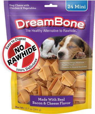 Bacon & Cheese Chews Dog Treats, 24 count