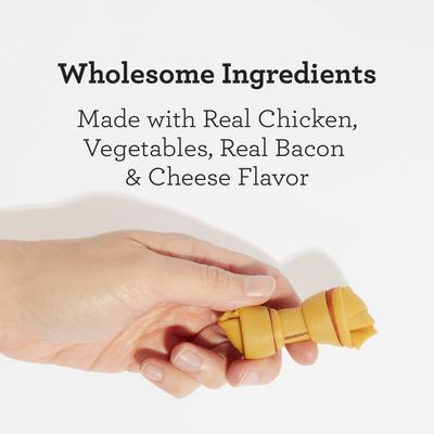 Bacon & Cheese Chews Dog Treats, 24 count