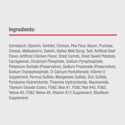 Bacon & Cheese Chews Dog Treats, 24 count