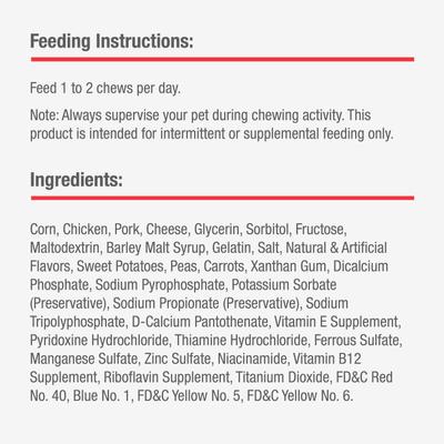 DreamSticks Bacon & Cheese Chews Dog Treats, 15 count