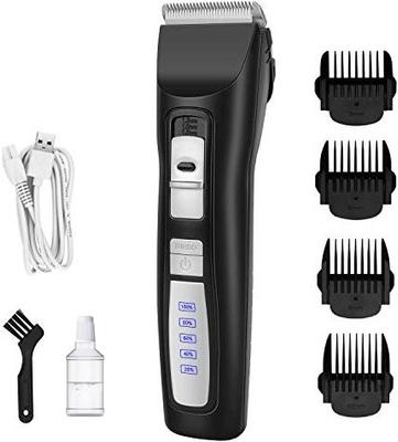 2-Speed Cordless Quiet Dog & Cat Hair Grooming Clippers Kit, Black