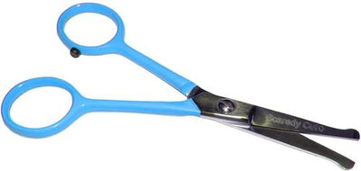 Tiny Trim Ball-Tipped Dog, Cat & Small Pet Grooming Scissor, 4.5-in, Blue