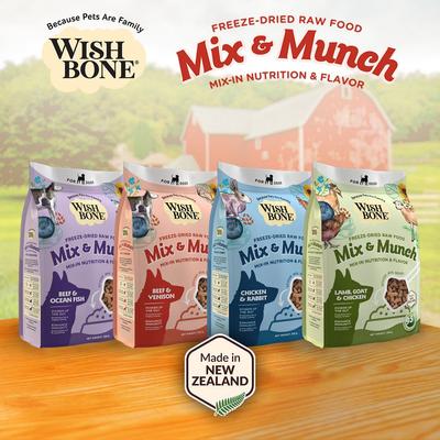 Mix & Munch Raw Beef & Venison High Protein Grain-Free Adult Freeze-Dried Dog Food, 12.35-oz bag