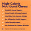 High Calorie Weight Gain Chews 3-in-1 Soft Chew Supplement for Dogs, 8-oz bag