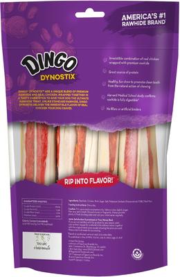 Dynostix Chicken Flavor Dog Treat, 10 count