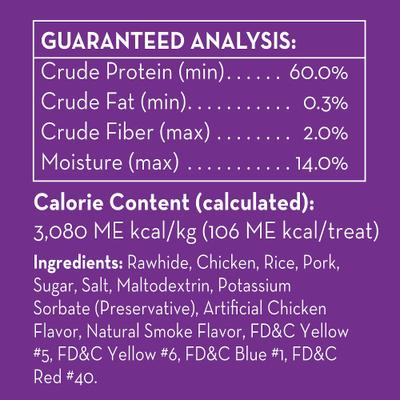 Wag'N Wraps Slims Chicken & Pork Flavor Dog Treat, 8 count