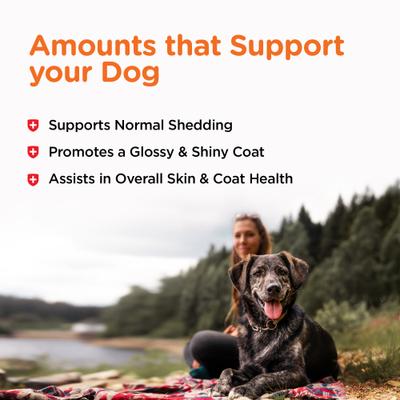 Fish Oil Softgels Skin & Coat Supplement for Dogs, 100 count