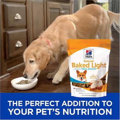 Natural Baked Light Biscuits with Real Chicken Dog Treats, 8-oz bag, 6 count