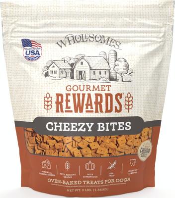 Rewards Cheezy Bites Biscuit Dog Treats, 3-lb bag