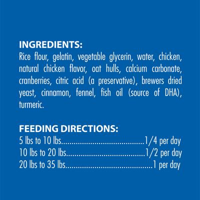 Puppy Teething Ring Chicken Flavor Dental Dog Treats, 3 count