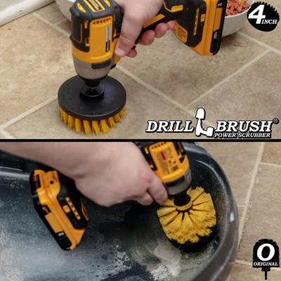 Power Scrubber 2-Piece Pet Hair Removal Kit, Medium Bristle Drill Brush