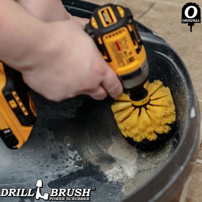 Power Scrubber 2-Piece Pet Hair Removal Kit, Medium Bristle Drill Brush