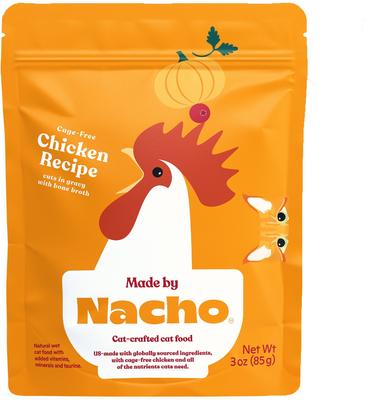 Made by Nacho Cuts In Gravy Recipes with Bone Broth Variety Pack Wet Cat Food, 3-oz pouch, case of 24