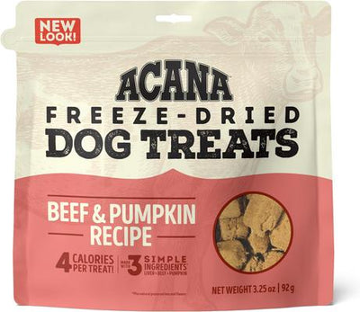 Bundle: ACANA Singles Duck & Pear Formula + Beef & Pumpkin Formula Freeze-Dried Dog Treats