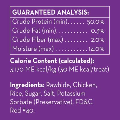 Munchy Stix Chicken Flavor Dog Treat, 50 count