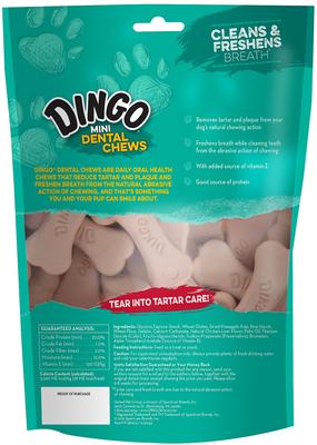 Mini Dental Chews Tartar Control Chicken Flavored Dog Treat, Small, 24 count