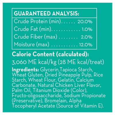 Mini Dental Chews Tartar Control Chicken Flavored Dog Treat, Small, 24 count