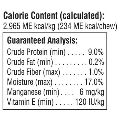 Peanut Butter Medium Chews Dog Treats, 4 count