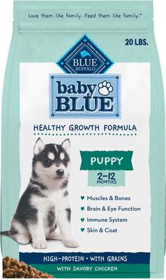 Bundle: Blue Buffalo Wilderness Trail Treats Chicken Wild Bits Training Treats + High Protein Puppy Chicken Dry Dog Food