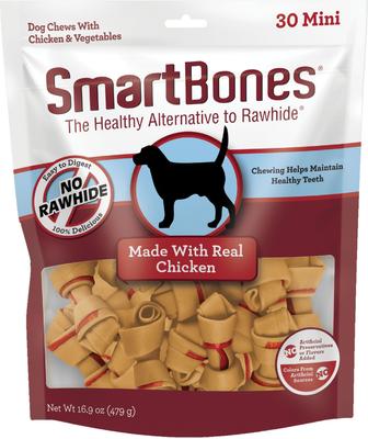 Real Chicken Mini Chews Dog Treats, 30 count
