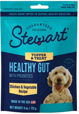 Healthy Gut with Probiotics Chicken & Vegetable Recipe Limited-Ingredient Adult, Freeze-Dried Dog Treats, 4-oz pouch