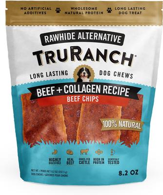 Beef Collagen Chips Hard Chew Dog Treats, 6-in, 8.2-oz bag