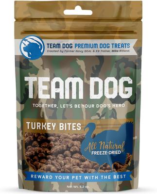 Turkey Bites Dog Freeze-Dried Treats, 5.2-oz bag