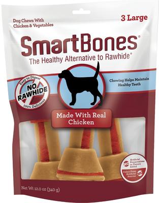 Real Chicken Large Chews Dog Treats, 3 count
