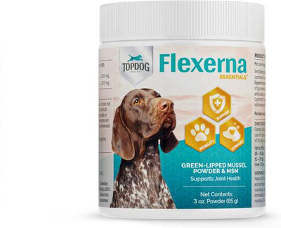 Flexerna Essentials Powder Joint Supplement for Dogs, 3-oz jar