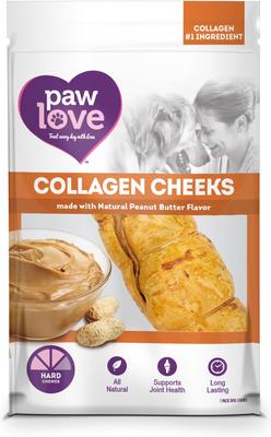 5-in Peanut Butter Beef Collagen Cheeks Dog Treat