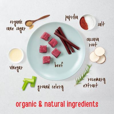 All Natural Human Grade Beef Savory Sticks Dog Treats, 14-oz bag