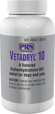 (Diphenhydramine HCl) Tablets for Dogs & Cats, 30-mg, 180 tablets