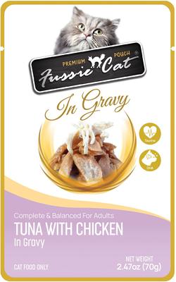 Premium Tuna with Chicken in Gravy Wet Cat Food, 2.47-oz pouch, case of 12
