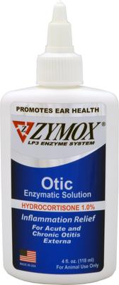 Bundle: Zymox Otic Ear Infection Treatment with Hydrocortisone, 4-fl oz bottle + Veterinary Strength Dog & Cat Ear Cleanser, 4-fl oz bottle