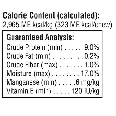 Golosinas masticables grandes de mantequilla de maní para perros, 3 unidades