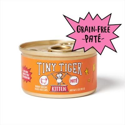 Kitten Pate Turkey Recipe Grain-Free Canned Cat Food, 3-oz can, case of 24