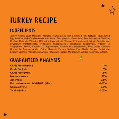 Kitten Pate Turkey Recipe Grain-Free Canned Cat Food, 3-oz can, case of 24