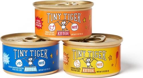 Kitten Pate Turkey Recipe Grain-Free Canned Cat Food, 3-oz can, case of 24