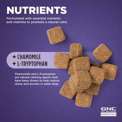 Suplemento masticable calmante para perros ESSENTIALS, 60 unidades