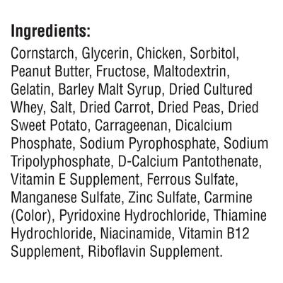 Peanut Butter Mini Chews Dog Treats, 30 count