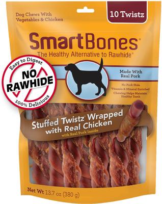 Chicken Wrapped Stuffed Twistz Dog Treats, 10 count