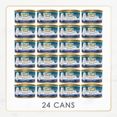 Tuna Feast in Gravy Minced Senior 7+ Canned Cat Food, 3-oz can, case of 24