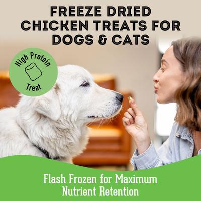 Why Did the Dog Cross the Road? Freeze-Dried Chicken Dog & Cat Treats, 1.76-oz bag