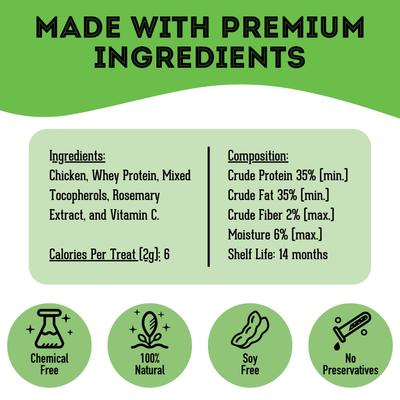 Why Did the Dog Cross the Road? Freeze-Dried Chicken Dog & Cat Treats, 1.76-oz bag