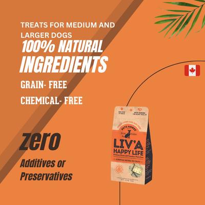 Liv’A Happy Life Pets Agree Grain-Free Liver Flavored Dog Treats, 16-oz bag